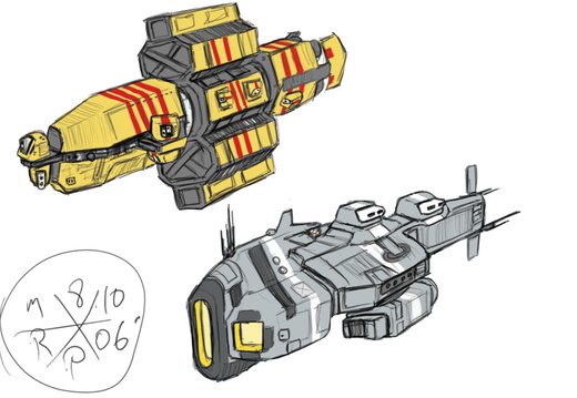 Taiidani Heavy Cruiser and Kushan Destroyer Redesign by Norsehound