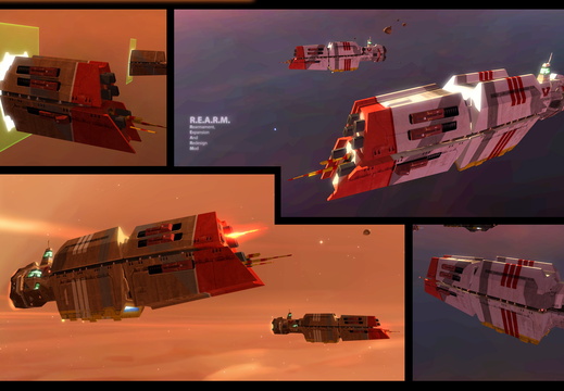 Armed support frigate W